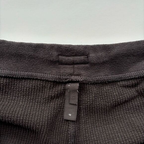 Skims Waffle Loose Pant - Dark Chocolate - Size 4x - Pre-owned - Picture 6 of 9